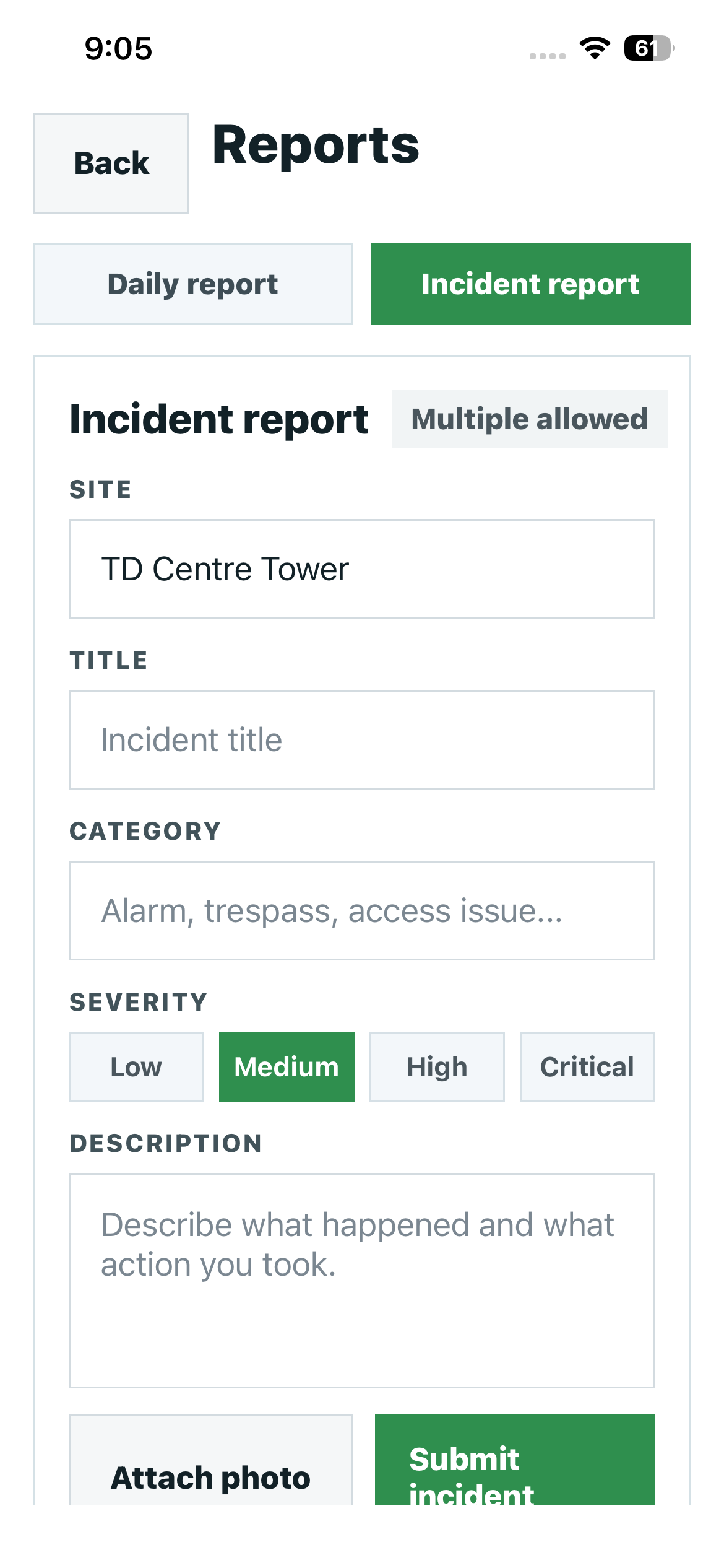 Guard reports